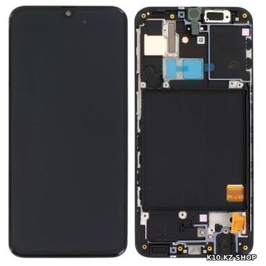 Дисплей Samsung Galaxy A31 A315, в сборе с сенсором, с рамкой, черный, oled